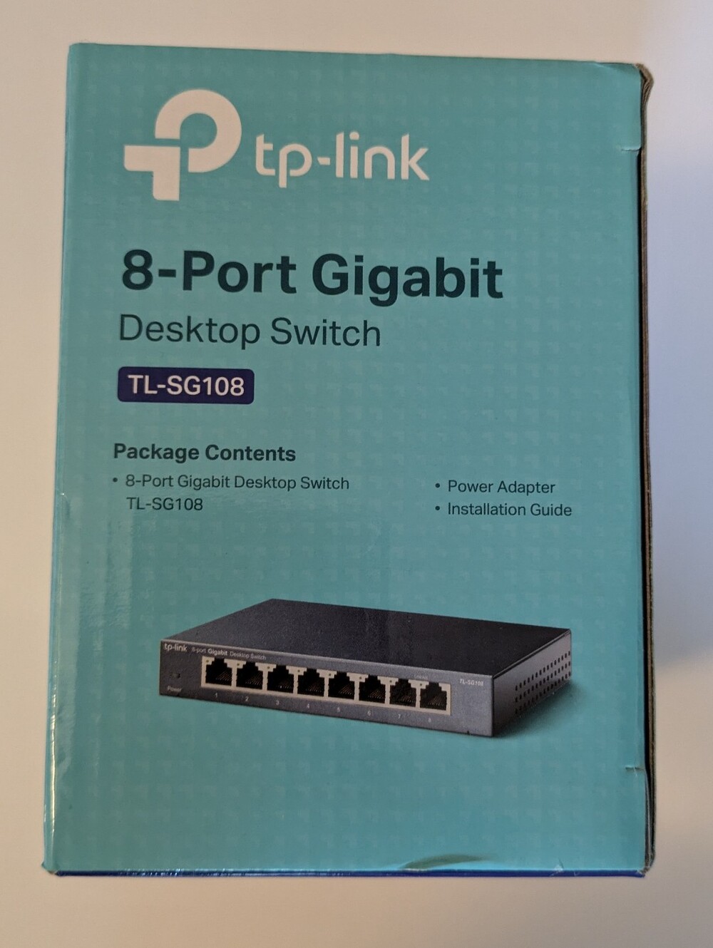 TP-Link 8-Port Gigabit Desktop Switch Dark Gray TL- SG108 NWT